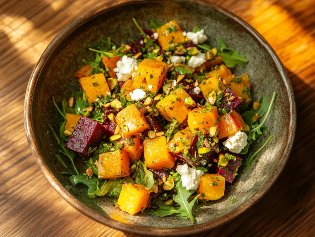 Delicious Golden Beets Recipe with Feta and Pistachios