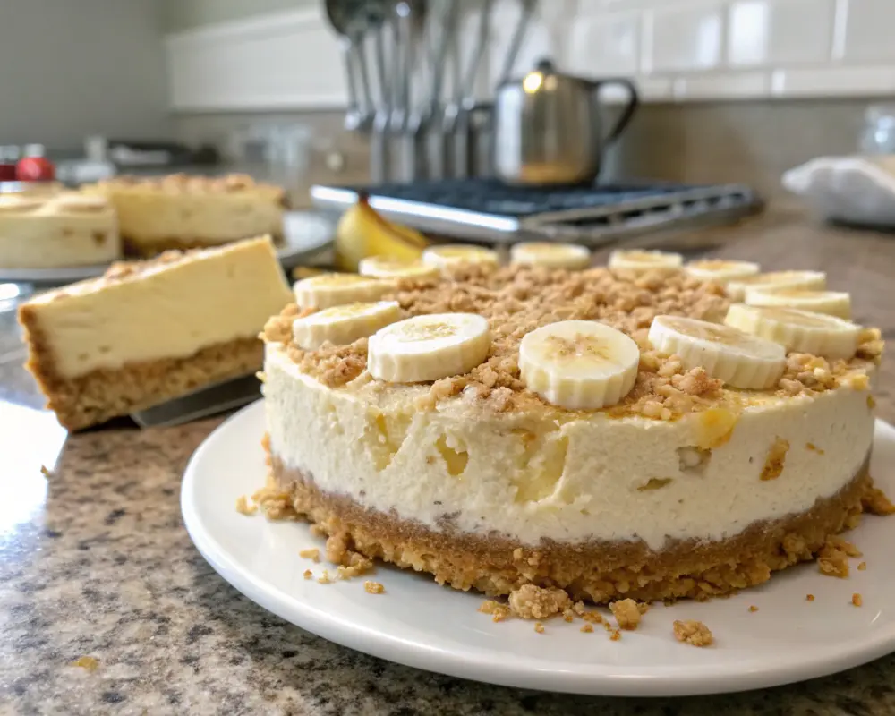 Banana Pudding Crunch Cheesecake Dessert